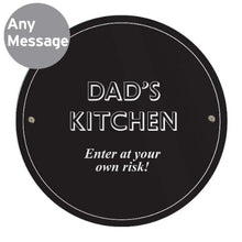 Load image into Gallery viewer, Unique garden gift engraved black house sign for him