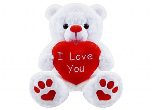 teddy bear with love heart drawing-i love you teddy bear for girlfriend-i love you teddy bear for boyfriend-i love you teddy bear big-matching teddy bears for couples-bear with heart cartoon-30cm Brown Chester Bear with Heart