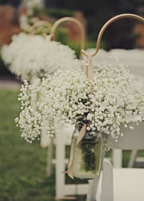   White gypsophila faux flowers for home and event decoration