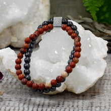 Load image into Gallery viewer, Unisex gemstone bracelet for stress relief