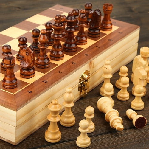 Portable magnetic chess game for travel, family fun, and gifting