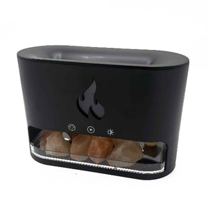 Essential oil diffuser with flame effect for cozy atmosphere
