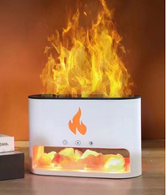 Load image into Gallery viewer, Flame-effect aroma diffuser for cozy home spa and wellness