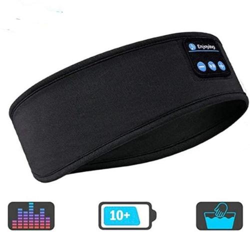 Noise-cancelling Bluetooth sleep headphones with soft fabric design