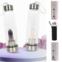 Load image into Gallery viewer, crystal-infused water bottle benefits-healing crystal water bottle-water bottle with crystal uk-best crystal water bottle-gemstone water bottle-healing crystal water bottle uk