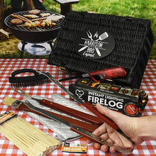 Load image into Gallery viewer, personalised-bbq-legend-hamper-bbq-kit-gifts-personalized-gifts-for-him-personalised-bbq-tools-set-personalised-bbq-tools-with-case-bbq-tool-gift-set