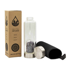 Load image into Gallery viewer, Real quartz crystal bottle for reiki healing and relaxation
