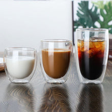 Load image into Gallery viewer, double walled glass-double walled glasses-double walled coffee cups sainsbury&#39;s-bodum double wall glass-double walled glasses asda-double-walled glasses ikea-Heat Resistant Double Wall Glass