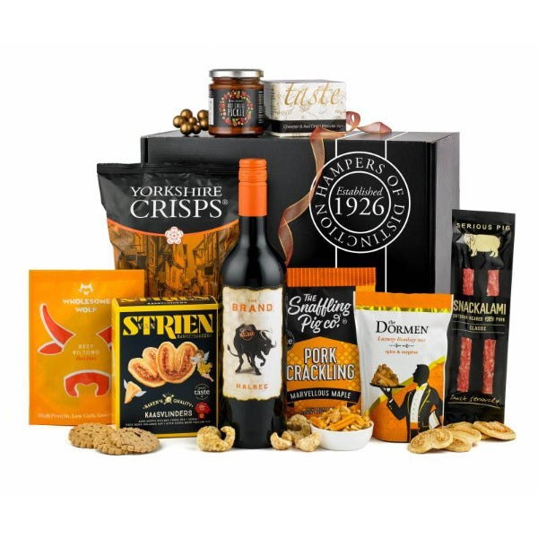 savoury-snack-with-wine-hamper-gift-gourmet-hamper-gifts-red-wine-and-snack-hamper-red-wine-food-wine-gift-hamper-for-delivery-crisp-and-zesty-white-wine-pairing-cheese-and-wine-gifts