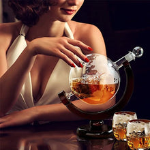 Load image into Gallery viewer, globe decanter with ship uk-globe decanter argos-globe decanter set uk-globe decanter john lewis-globe whiskey decanter with glasses-globe decanter uk-globe decanter with Stand 