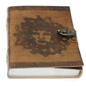 Leather-bound notebook for personal journaling and notes