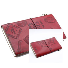 Load image into Gallery viewer, Leather school leaving diary engraved with personalised text