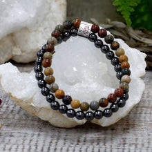 Load image into Gallery viewer, Adjustable healing bracelet with magnetic beads