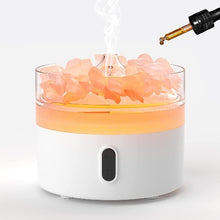 Load image into Gallery viewer, Essential oil flame diffuser with LED light and mist function
