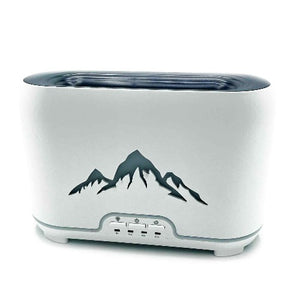 Essential oil atomizer diffuser with calming flame design