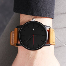 Load image into Gallery viewer, mens-leather-watches-men-leather-strap-watches-gifts-leather-watch-mens-leather-watches-on-sale-brown-leather-strap-watches-black-strap-watches-mens