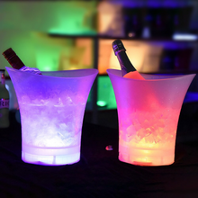Load image into Gallery viewer, Color-changing LED champagne cooler for bar and night events