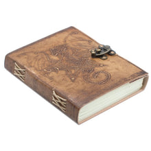 Load image into Gallery viewer, Rustic leather journal diary for travel writing
