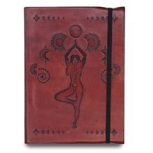 Load image into Gallery viewer,  Eco-friendly vegetable tanned leather notebook journal gift