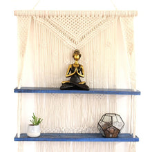 Load image into Gallery viewer, Handmade Double Layer Macrame Boho Wall Hanging Shelves Indoor Décor
