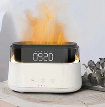 Load image into Gallery viewer, Aromatherapy flame diffuser with realistic fire effect and oils