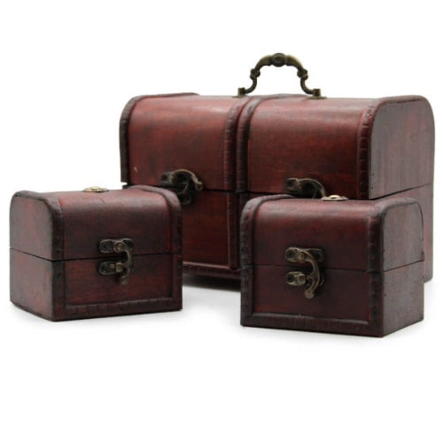 Rustic wooden crate for decorative home storage