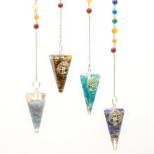 Load image into Gallery viewer, divination pendulum for sale-amethyst pendulum-rose quartz pendulum-clear quartz pendulum uk-crystal pendulum uk-crystal pendulum for sale