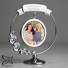 Load image into Gallery viewer, valentines-day-gifts Elegant crystal photo frame with custom engraving