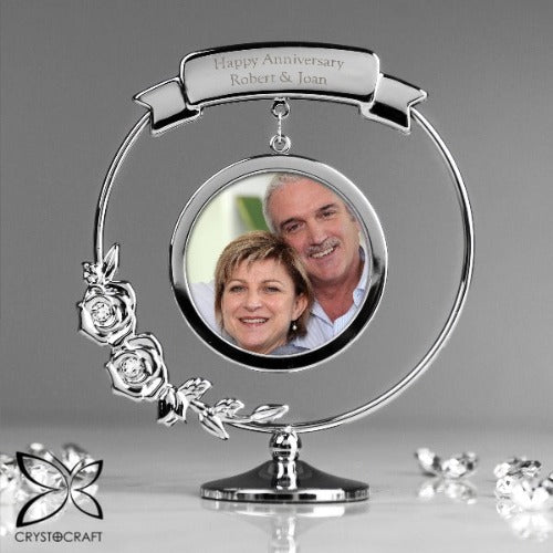 Custom engraved photo frame keepsake for loved ones
