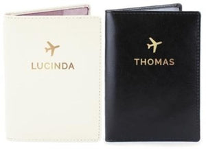 Travel pouch and tag gift set for couples