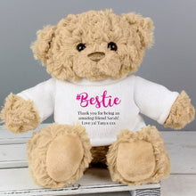 Load image into Gallery viewer, Cute personalised soft toy teddy for gifting
