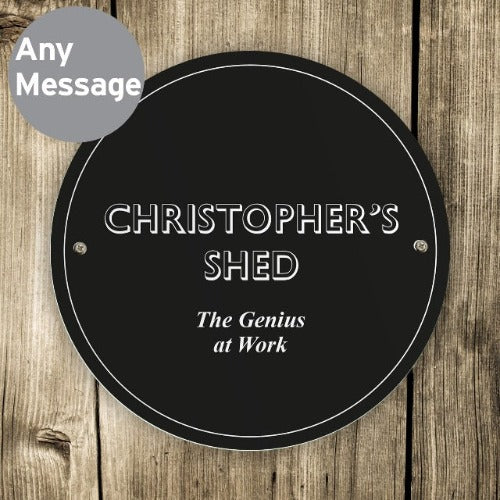Custom engraved garden sign gift for home address display