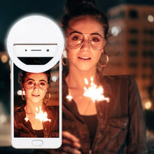 Load image into Gallery viewer, selfie-led-flash-ring-light-portable-selfie-camera-flashlight-ring-clip-led-ringlight-portable-flash-led-camera-clip-on-phone-selfie-ring-light-video-light-night-enhancing-light-for-selfie-lamp