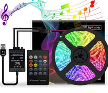 Load image into Gallery viewer, led-tv-backlight-music-remote-led-strip-tv-background-lighting-music-led-strip-rgb-tape-light-usb-5v-tv-backlight-for-party-background-lighting-waterproof-flexible-neon-smd-5050-strips
