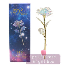 Load image into Gallery viewer, Forever Galaxy Rose ¦ Luminous Rose LED Light Flower Anniversary Gift