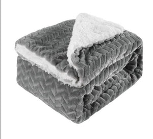 Flannel Thick Blankets ¦ Flannel Sofa Bedding Blanket Gifts for Home 