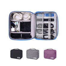 Load image into Gallery viewer, Cable Organizer Bag ¦ Travel Cable Organizer ¦ Wires Storage Case Set 