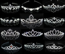 Load image into Gallery viewer, bridal-tiaras-rhinestone-headband-tiaras-jewelry-wedding-tiaras-bridal-crown-wedding-tiaras-jewelry-gift-rhinestone-crystal-tiara-bridal-wedding-jewelry-tiaras-beads-jewelry-wedding-engagement-jewelry
