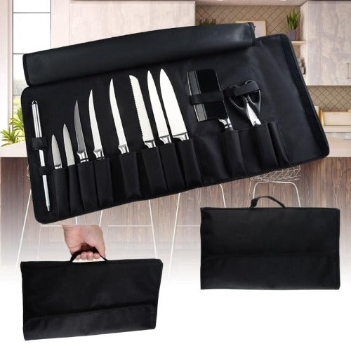 Chef Knife Bag Carry Case-8-12 Storage Pockets Bag Gifts for Chefs-chef knife bag carry case uk-chef knife bag carry case ebay-chef knife bag carry case amazon-chef knife bag carry case