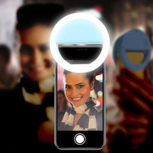 Load image into Gallery viewer, selfie-led-flash-ring-light-portable-selfie-camera-flashlight-ring-clip-led-ringlight-portable-flash-led-camera-clip-on-phone-selfie-ring-light-video-light-night-enhancing-light-for-selfie-lamp