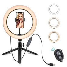 Load image into Gallery viewer, Ring Light Phone ¦ Ring Light With Stand Selfie Stick ¦ Ring Light YouTube 
