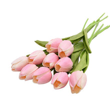 Load image into Gallery viewer, tulip-flowers-real-touch-artificial-tulip-bouquet-flowers-tulips-artificial-tulip-for-home-wedding-decoration-flowers-tulip-artificial-flower-bouquet-red-tulip-artificial-flower-artificial-tulip-flowers-bunch-artificial-tulip-flower-silk
