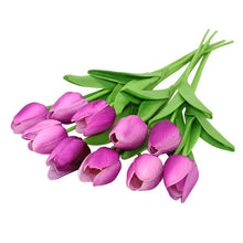 Load image into Gallery viewer, artificial tulip bouquet flowers-artificial tulips hobbycraft-artificial tulip wedding bouquet-artificial tulips the range-fake tulips that look real-artificial white tulips-artificial tulips dunelm
