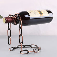 Load image into Gallery viewer, Suspended Wine Bottle Holders-Suspended Chain Wine Bottle Stand