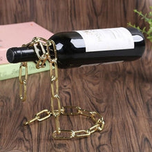 Load image into Gallery viewer, Suspended Wine Bottle Holders-Suspended Chain Wine Bottle Stand
