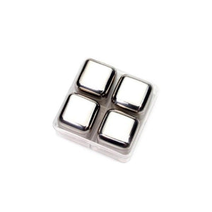 Stainless Steel Ice Cubes, Reusable Chilling Stones for Whiskey Wine 