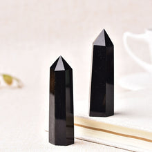 Load image into Gallery viewer, 30 Color Natural Stones Clear Quartz Point ¦ Rose Quartz Stone Pyramid Wand Gifts A Wine Lovers