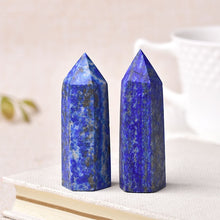 Load image into Gallery viewer, 30 Color Natural Stones Clear Quartz Point ¦ Rose Quartz Stone Pyramid Wand Gifts