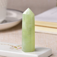 Load image into Gallery viewer, 30 Color Natural Stones Clear Quartz Point ¦ Rose Quartz Stone Pyramid Wand Gift