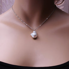 Load image into Gallery viewer, Double Layers Pearls &amp; Chain Necklaces with Pendants ¦ Pearl Jewellery Set 